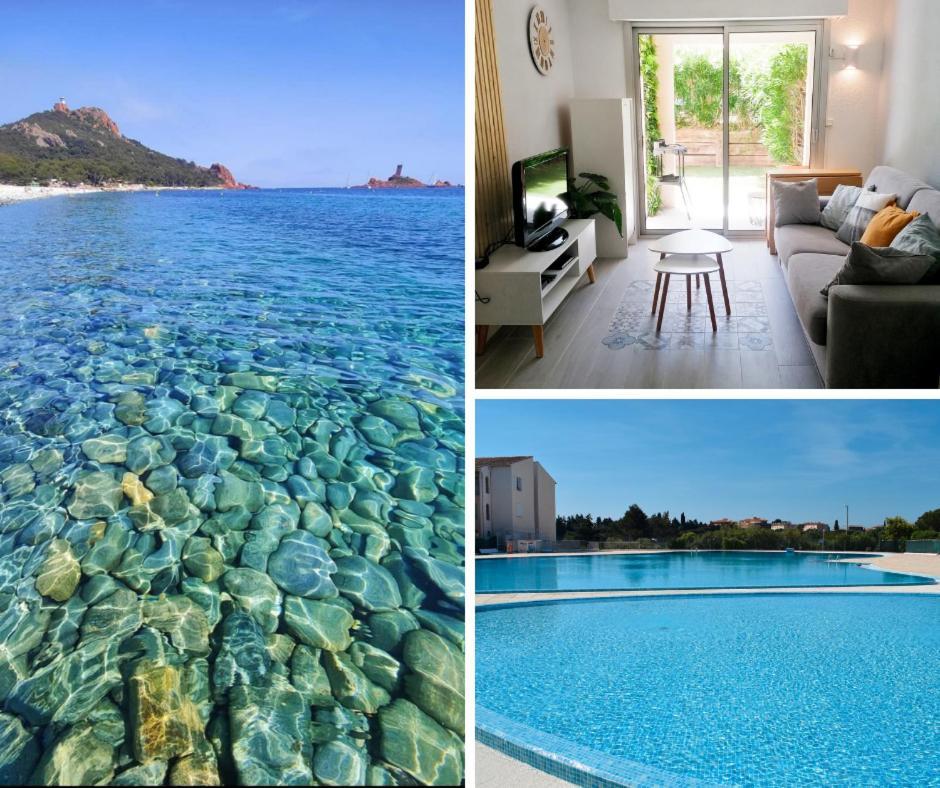 Appartement Frejus Avec Jardin, Piscine, Plage, Tennis Ngoại thất bức ảnh